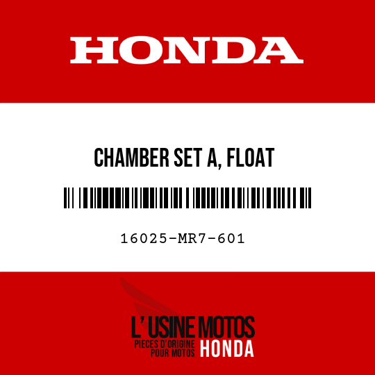 image de 16025-MR7-601 CHAMBER SET A, FLOAT
