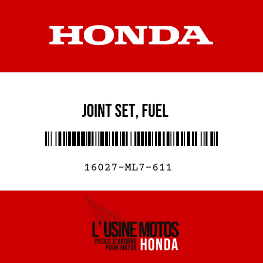 image de 16027-ML7-611 JOINT SET, FUEL