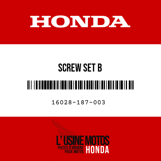 image de 16028-187-003 SCREW SET B