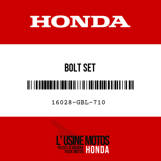 image de 16028-GBL-710 BOLT SET