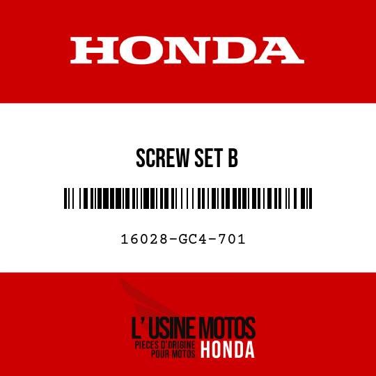 image de 16028-GC4-701 SCREW SET B