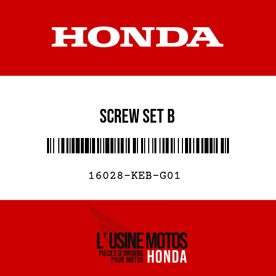 image de 16028-KEB-G01 SCREW SET B