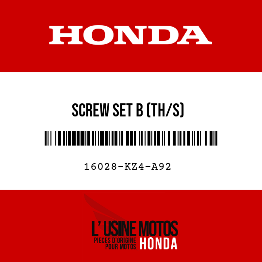 image de 16028-KZ4-A92 SCREW SET B (TH/S)