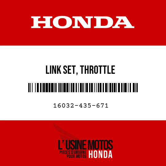 image de 16032-435-671 LINK SET, THROTTLE