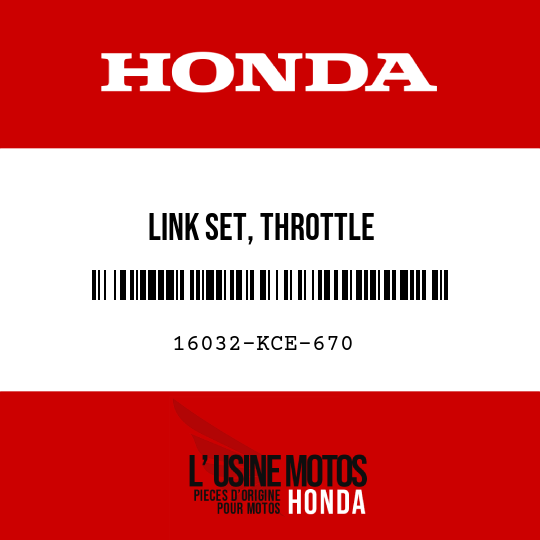 image de 16032-KCE-670 LINK SET, THROTTLE