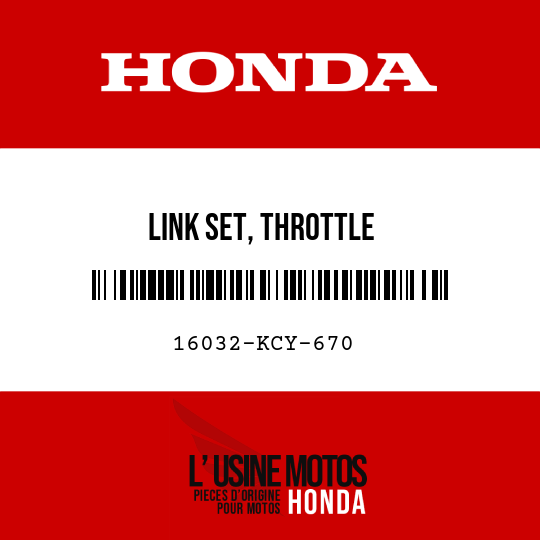 image de 16032-KCY-670 LINK SET, THROTTLE