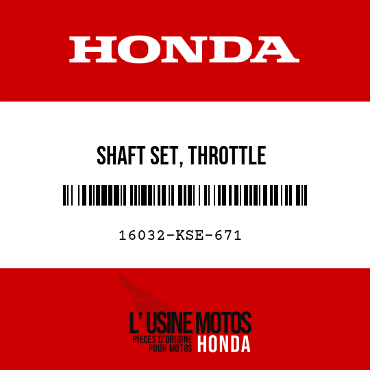 image de 16032-KSE-671 SHAFT SET, THROTTLE
