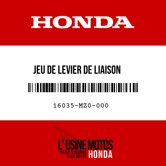 image de 16035-MZ0-000 JEU DE LEVIER DE LIAISON