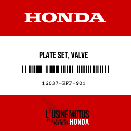 image de 16037-KFF-901 PLATE SET, VALVE