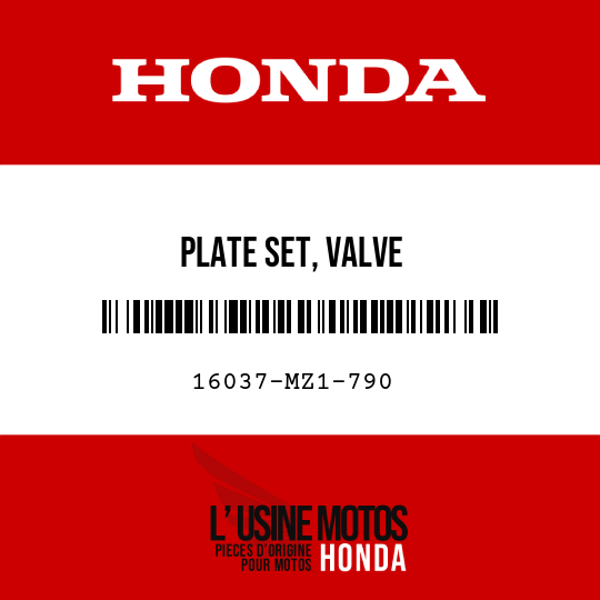 image de 16037-MZ1-790 PLATE SET, VALVE