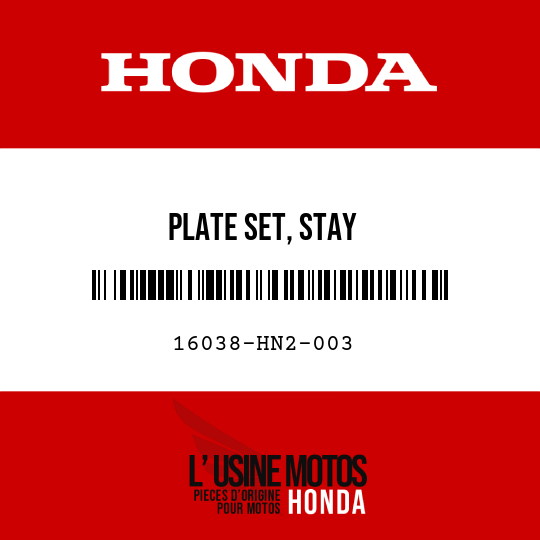 image de 16038-HN2-003 PLATE SET, STAY
