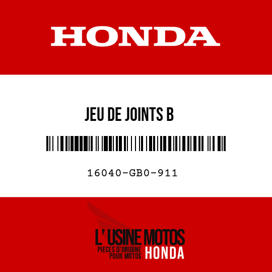 image de 16040-GB0-911 JEU DE JOINTS B
