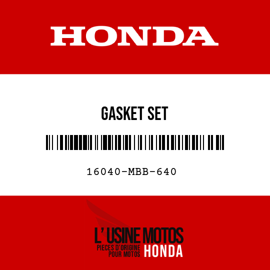 image de 16040-MBB-640 GASKET SET
