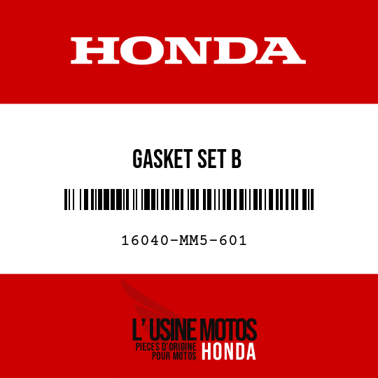 image de 16040-MM5-601 GASKET SET B