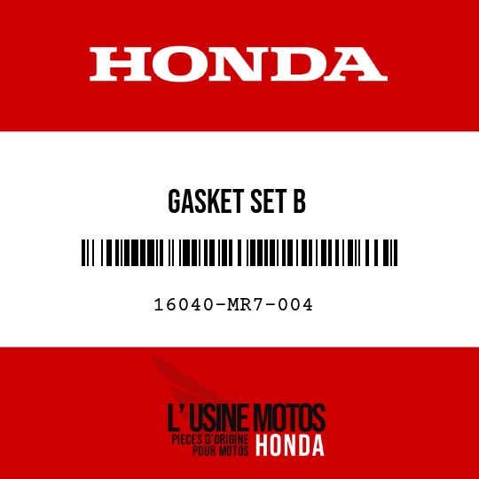 image de 16040-MR7-004 GASKET SET B