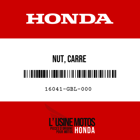 image de 16041-GBL-000 NUT, CARRE