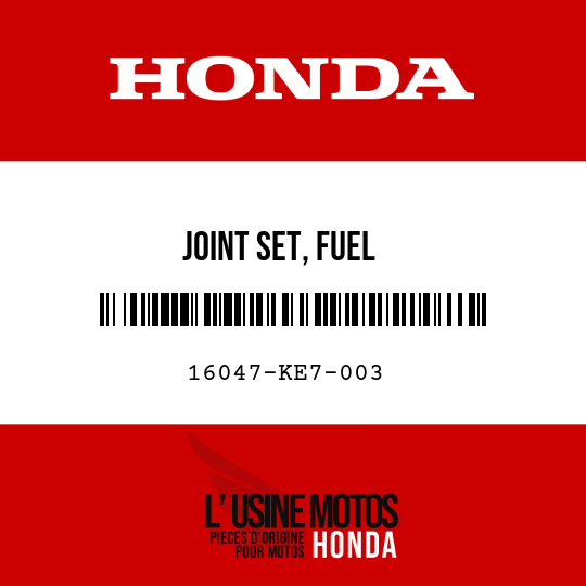 image de 16047-KE7-003 JOINT SET, FUEL