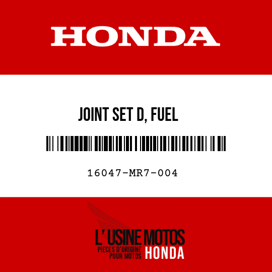 image de 16047-MR7-004 JOINT SET D, FUEL