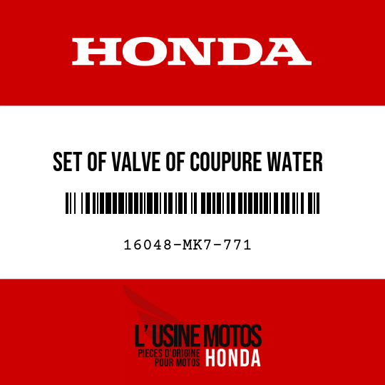 image de 16048-MK7-771 SET OF VALVE OF COUPURE WATER