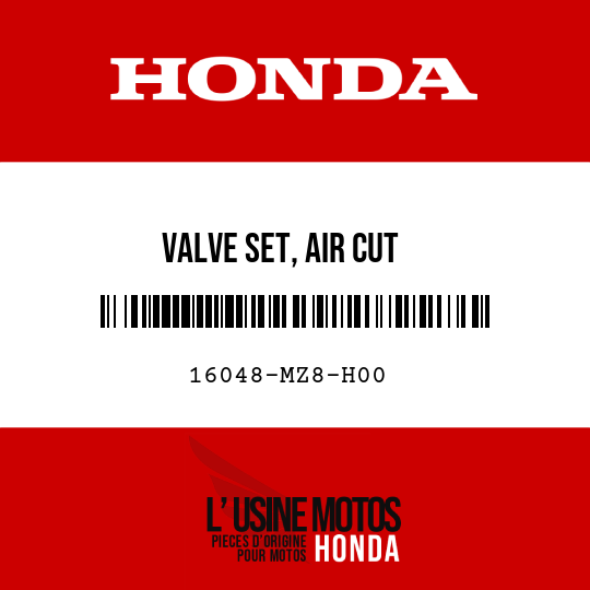 image de 16048-MZ8-H00 VALVE SET, AIR CUT