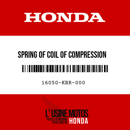 image de 16050-KBR-000 SPRING OF COIL OF COMPRESSION