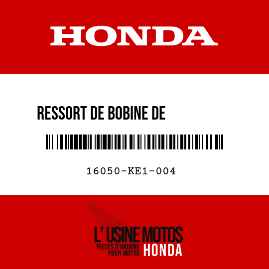 image de 16050-KE1-004 RESSORT DE BOBINE DE          COMPRESSION