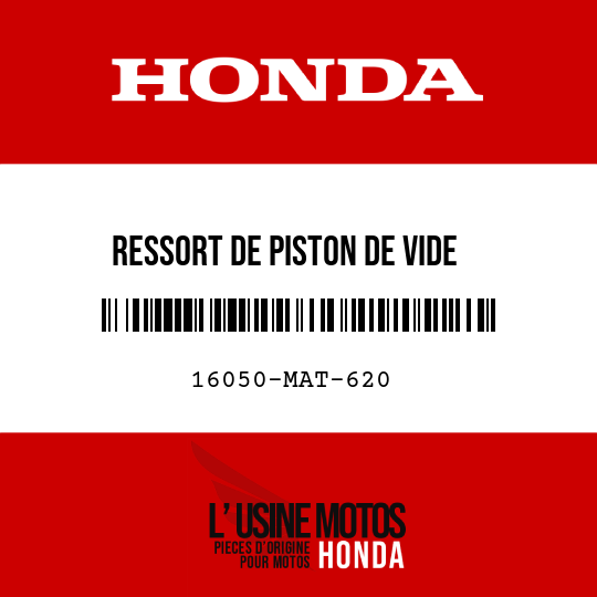 image de 16050-MAT-620 RESSORT DE PISTON DE VIDE