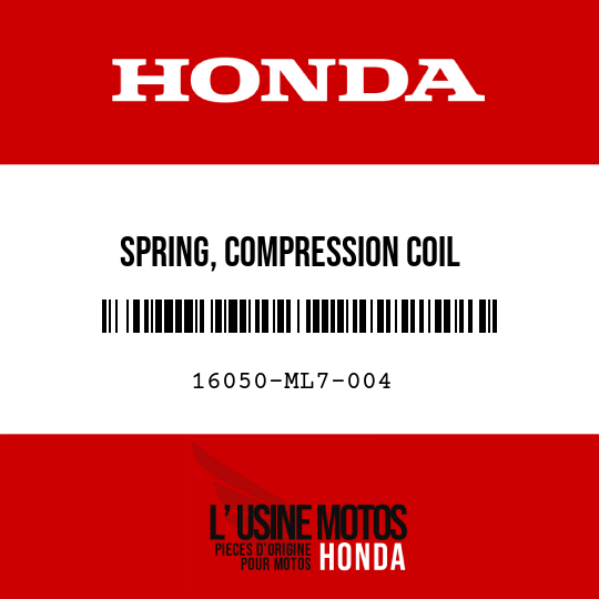 image de 16050-ML7-004 SPRING, COMPRESSION COIL (CARBURETOR NO)