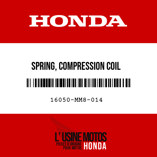 image de 16050-MM8-014 SPRING, COMPRESSION COIL