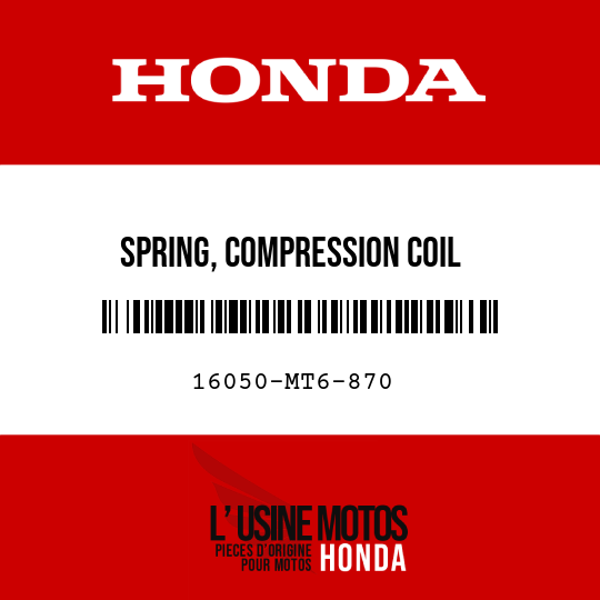 image de 16050-MT6-870 SPRING, COMPRESSION COIL