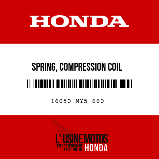 image de 16050-MY5-660 SPRING, COMPRESSION COIL