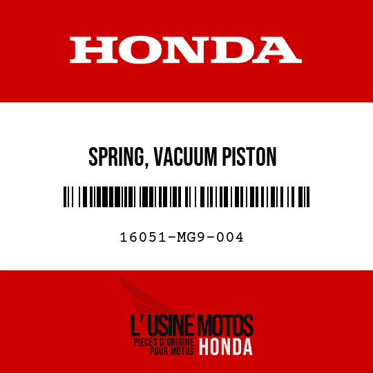 image de 16051-MG9-004 SPRING, VACUUM PISTON