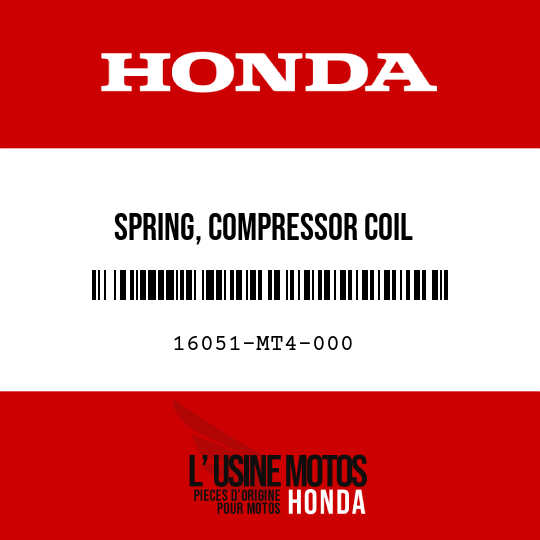 image de 16051-MT4-000 SPRING, COMPRESSOR COIL