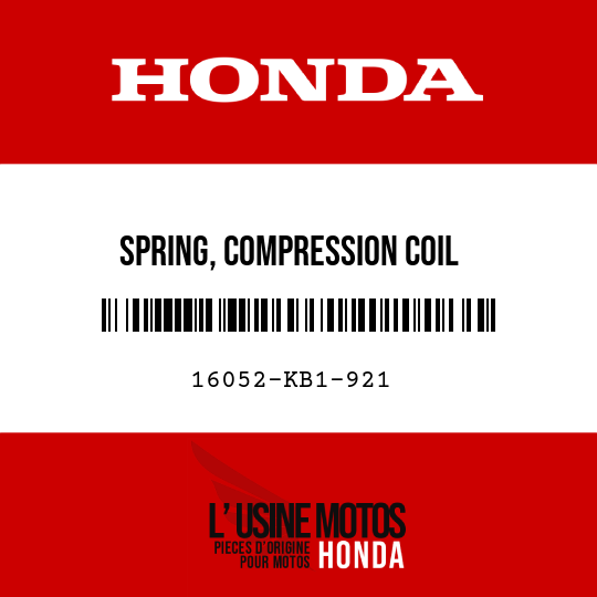 image de 16052-KB1-921 SPRING, COMPRESSION COIL