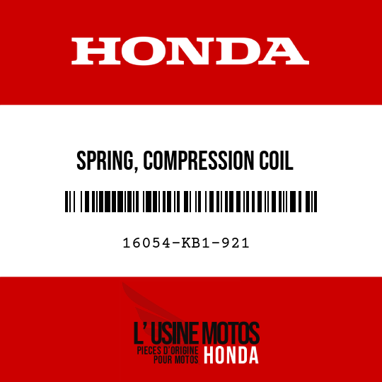 image de 16054-KB1-921 SPRING, COMPRESSION COIL