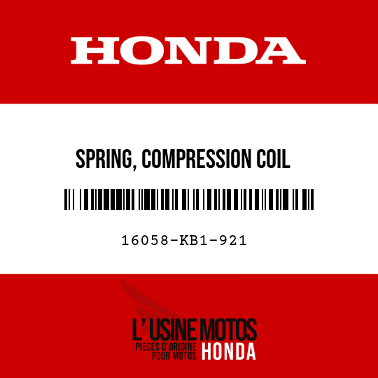 image de 16058-KB1-921 SPRING, COMPRESSION COIL
