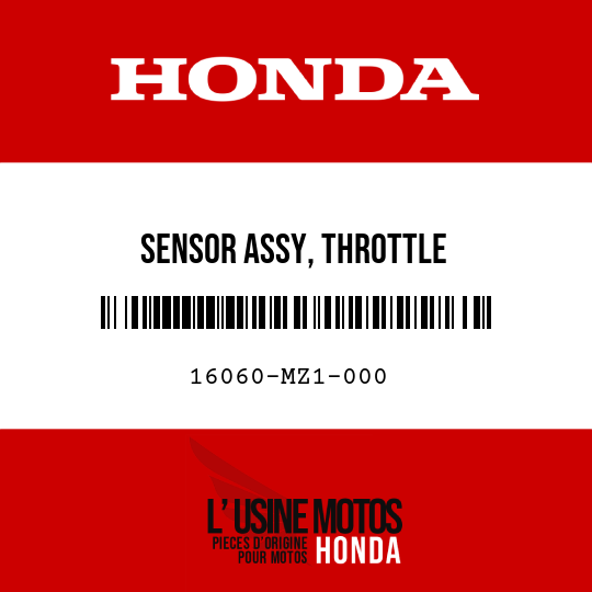 image de 16060-MZ1-000 SENSOR ASSY, THROTTLE