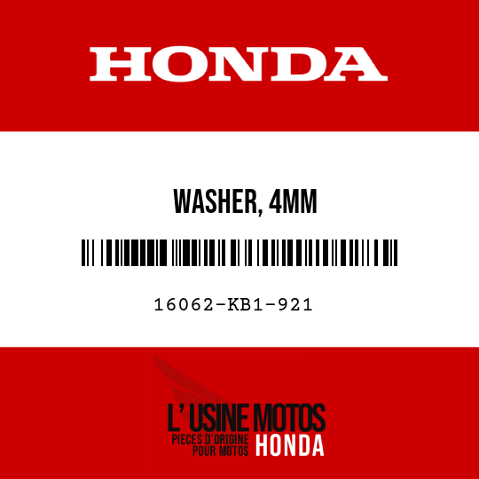 image de 16062-KB1-921 WASHER, 4MM