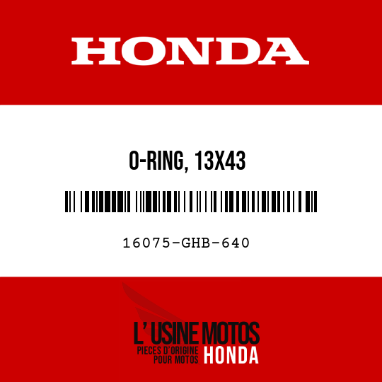 image de 16075-GHB-640 O-RING, 13X43
