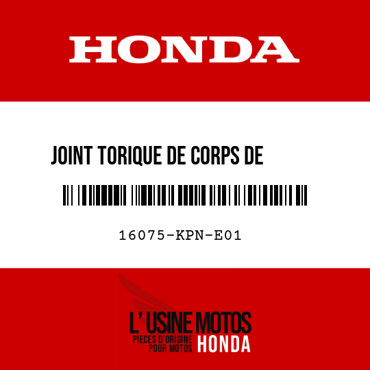 image de 16075-KPN-E01 JOINT TORIQUE DE CORPS DE     PAPILLON