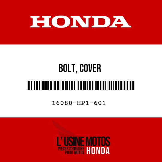 image de 16080-HP1-601 BOLT, COVER