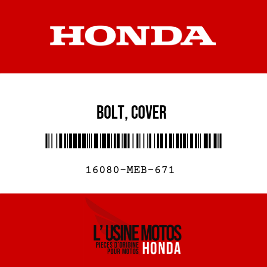 image de 16080-MEB-671 BOLT, COVER