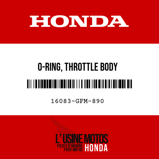 image de 16083-GFM-890 O-RING, THROTTLE BODY