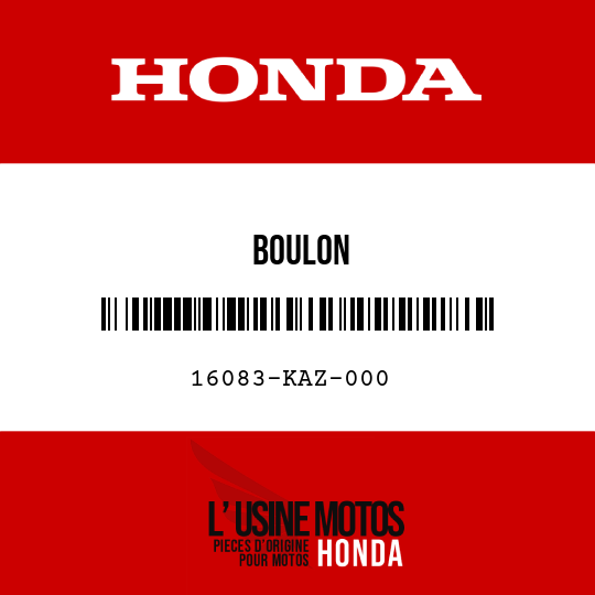 image de 16083-KAZ-000 BOULON