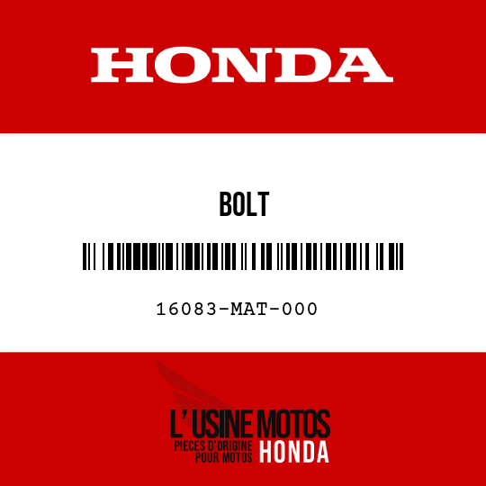 image de 16083-MAT-000 BOLT