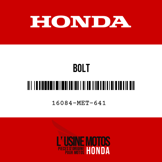 image de 16084-MET-641 BOLT