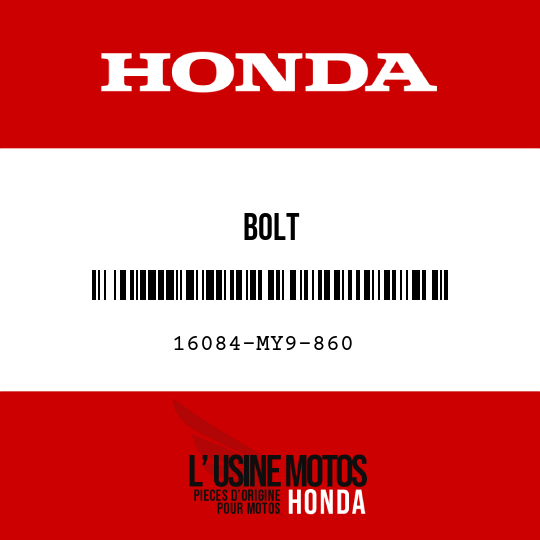 image de 16084-MY9-860 BOLT
