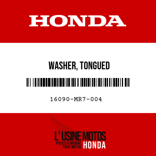 image de 16090-MR7-004 WASHER, TONGUED