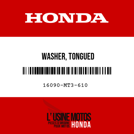 image de 16090-MT3-610 WASHER, TONGUED