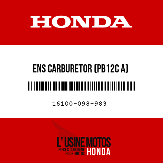 image de 16100-098-983 ENS CARBURETOR (PB12C A)